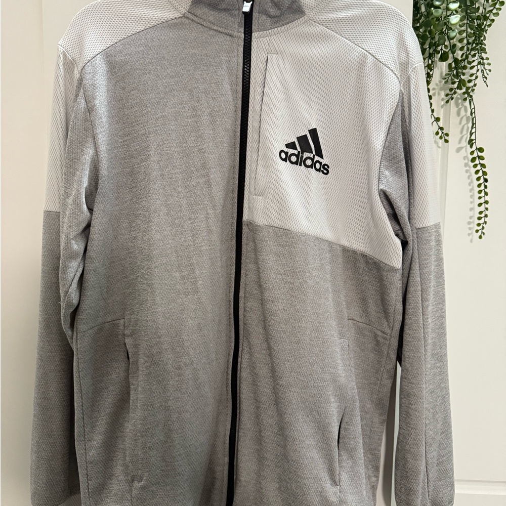 Adidas Gray Full-Zip Jacket